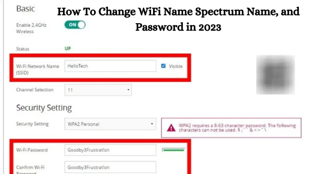 How To Change WiFi Name Spectrum Name