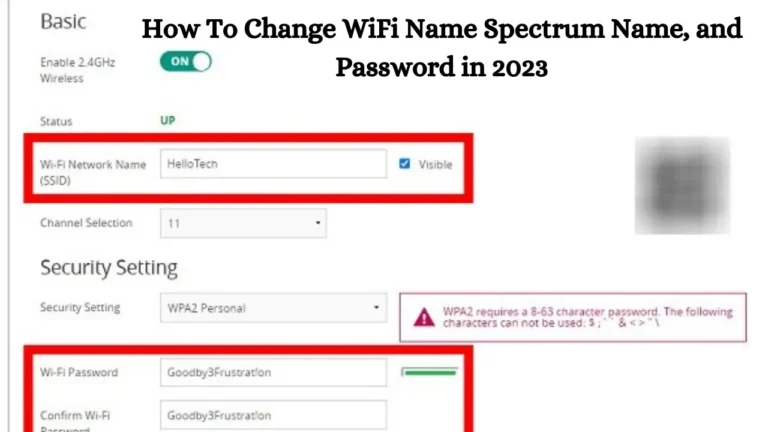 How To Change WiFi Name Spectrum Name, and Password in 2023